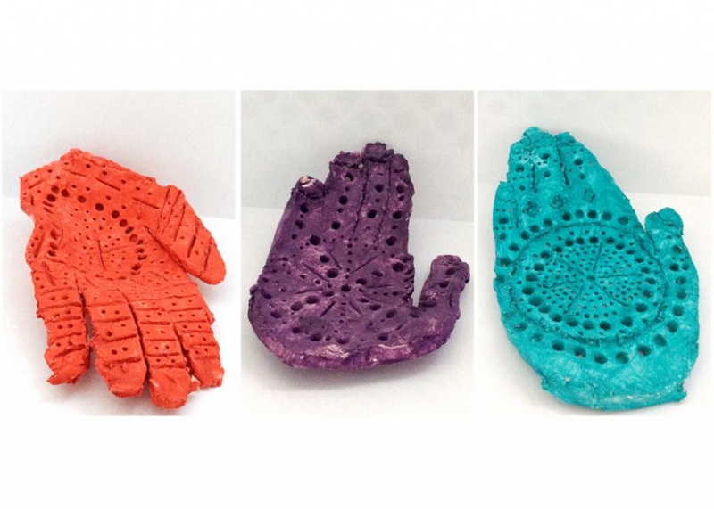 Queens Park Primary School- Clay Mehndi Hands